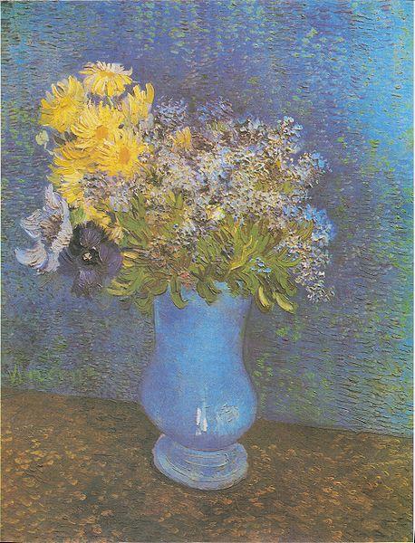 Vincent Van Gogh Vase of lilacs oil painting image